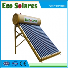 Golden Yellow Steel Non-pressure Solar Water Heater